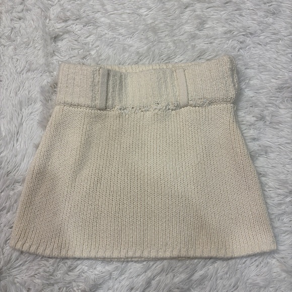 Ciao Lucia Phoebe White Cotton Knit Skirt Cream - Picture 4 of 7